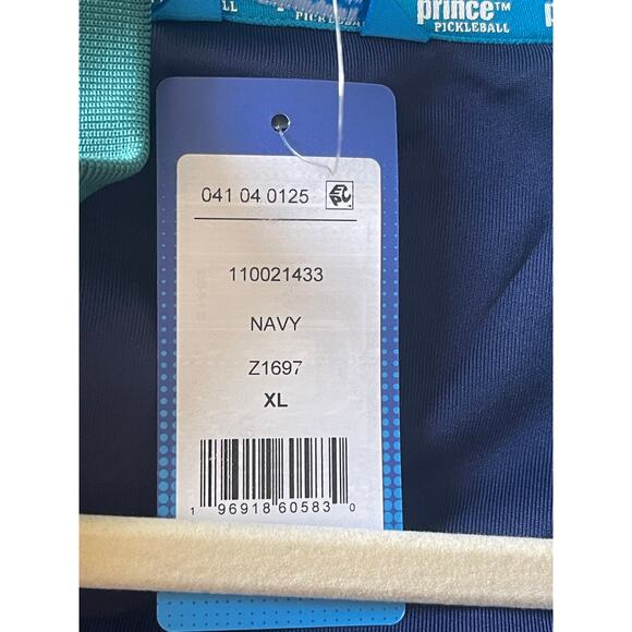 Prince Pickleball Track Jacket Mens XL Navy Blue Pocket Full-Zip Activewear NWT - Picture 6 of 7